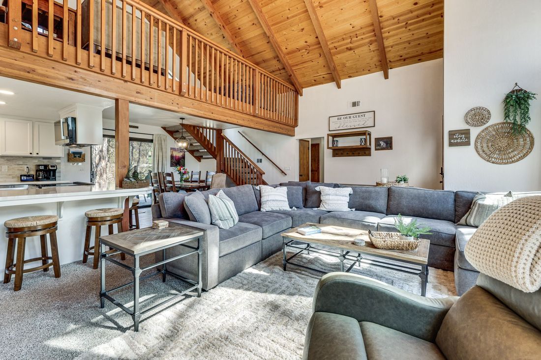 Open living area & loft